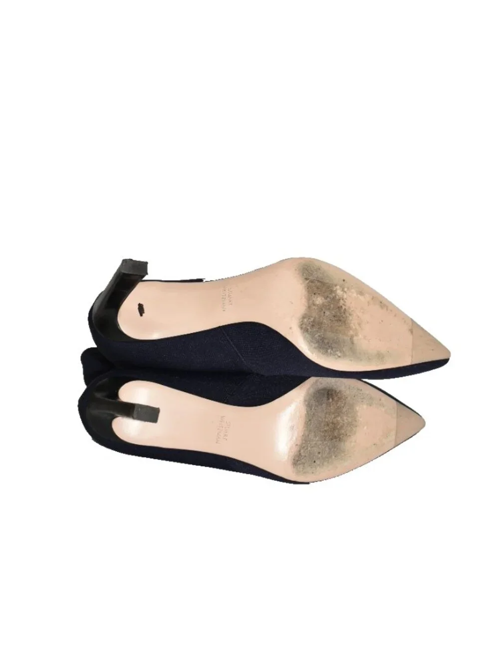 $650 Stuart Weitzman RAPTURE 75 SOCK STRETCH BOOTIE HEEL BLUE POINTY 9 (PC13)